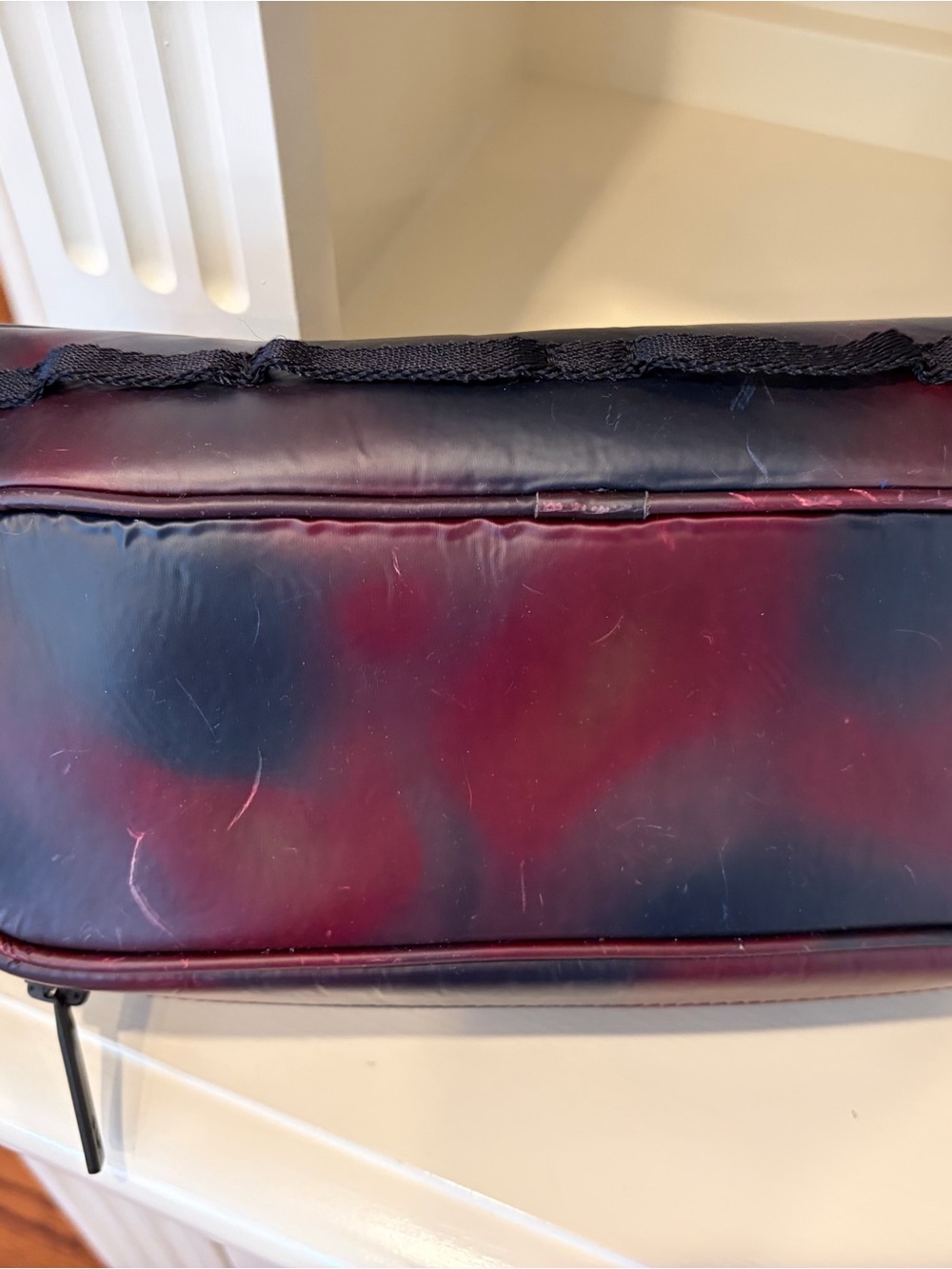 Unisex Color Changing Burgundy and Black Crossbody Bag/Fanny Pack NWT